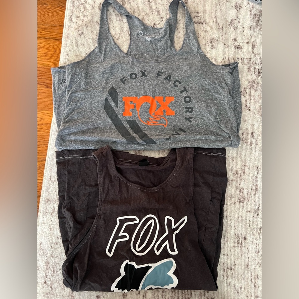 Fox Factory Gray and Black Tank Duo